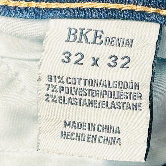 BKE jeans Payton Mid Rise Straight leg jeans distressed stretchy women Size 32 - Picture 4 of 12